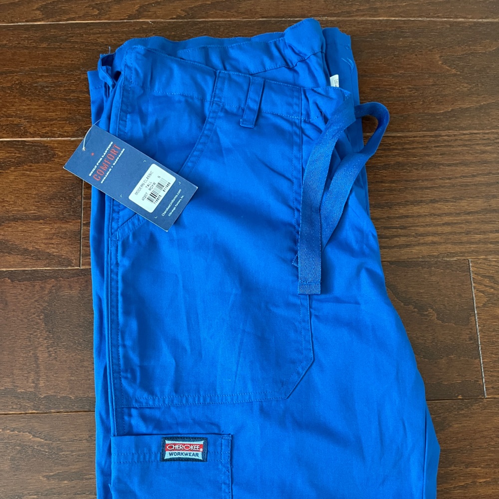 Cherokee Comfort Royal Blue Scrubs size S